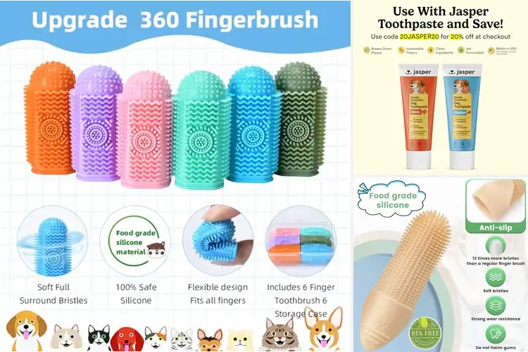 Detailed view of Best 360 Degree Cleaning Finger Brushes