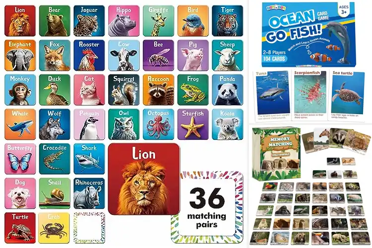 Detailed view of Best Animal Theme Memory Cards