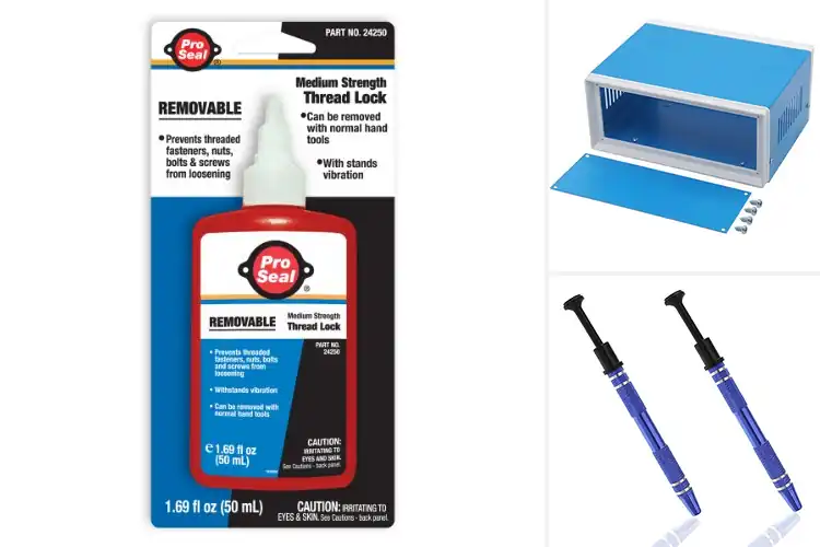 Detailed view of Best Blue Metal Components