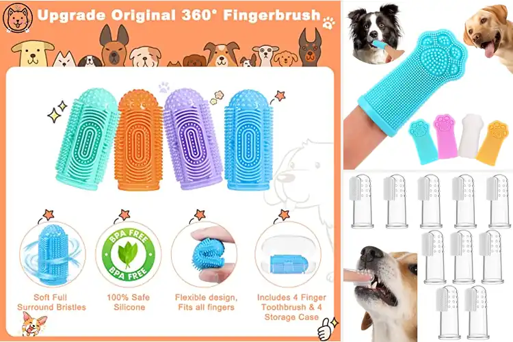 Detailed view of Best Compact Finger Brush For Pets