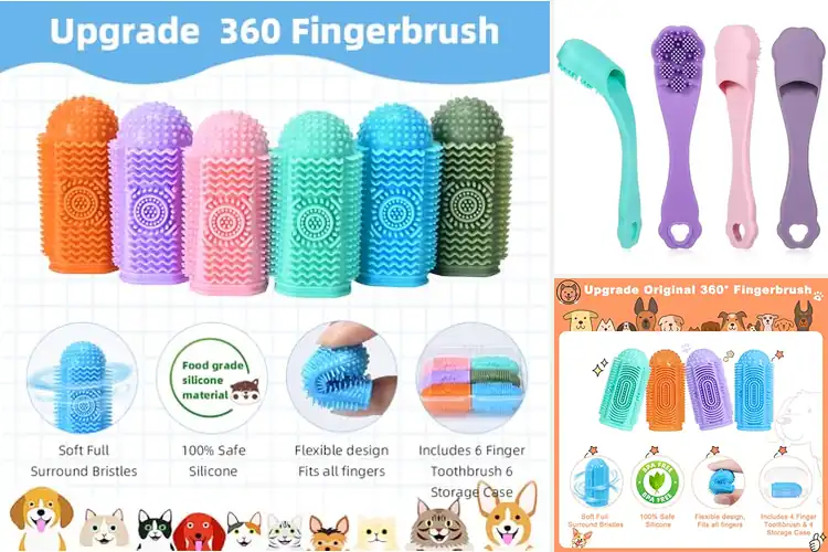 Detailed view of Best Durable Silicone Pet Toothbrush