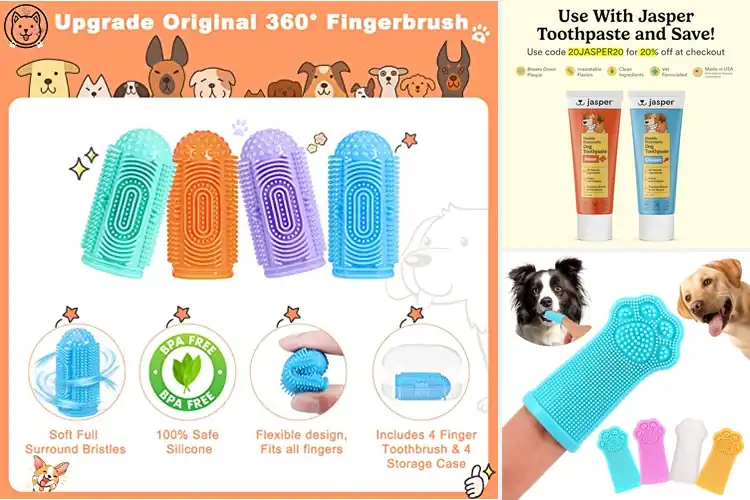 Detailed view of Best Finger Toothbrush For Pets