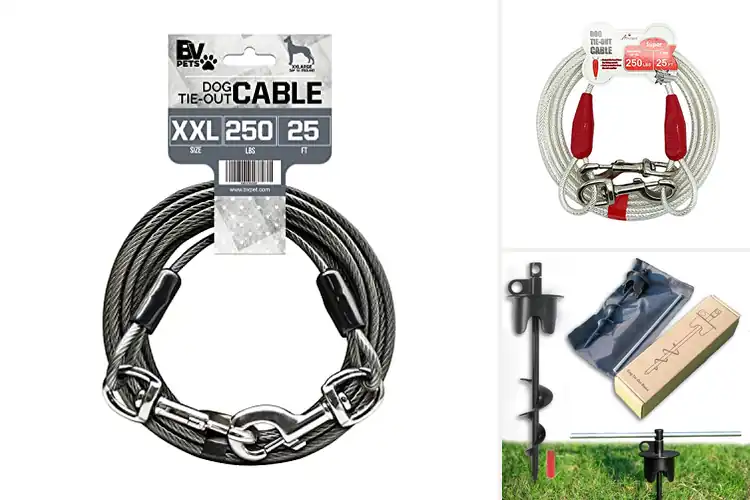 Detailed view of Best Heavy Duty Dog Tie Out Up To 250Pounds