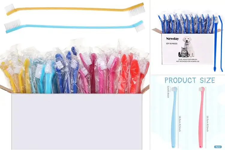 Detailed view of Best Individually Packaged Dog Toothbrushes