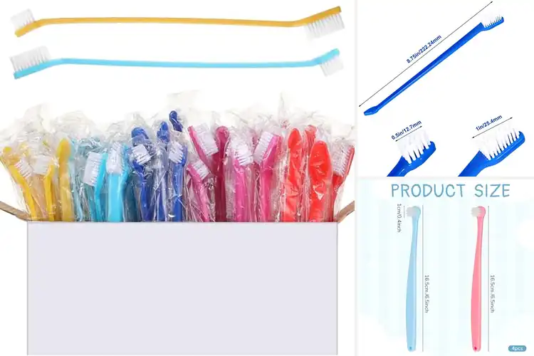 Detailed view of Best Individually Packaged Pet Toothbrushes