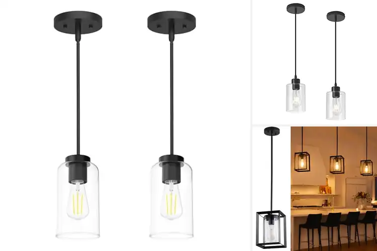 Detailed view of Best Matte Black Pendant Lights