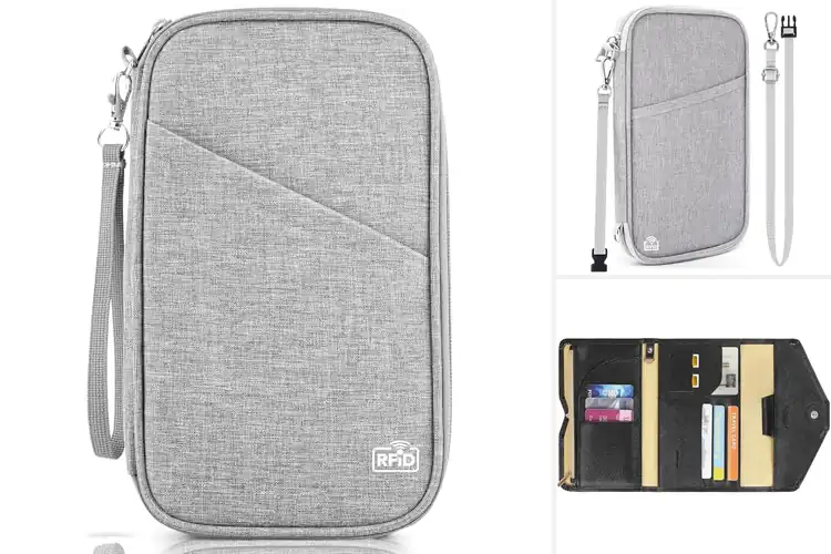 Detailed view of Best Multi Pocket Passport Organizer