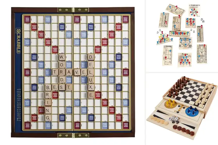 Detailed view of Best Portable Wooden Travel Board Game