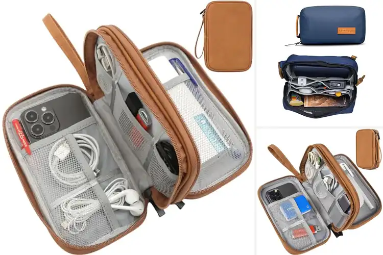 Detailed view of Best Premium Leather Travel Organizers