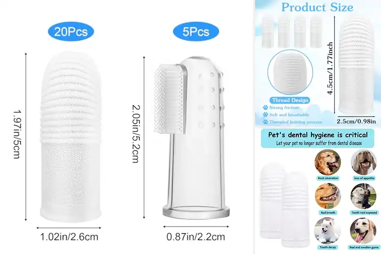 Detailed view of Best Reusable Pet Toothbrushes
