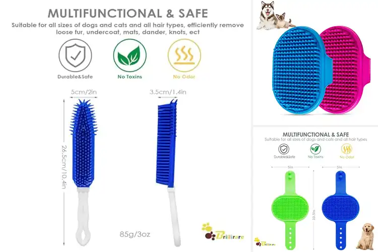 Detailed view of Best Silicone Pet Brushes