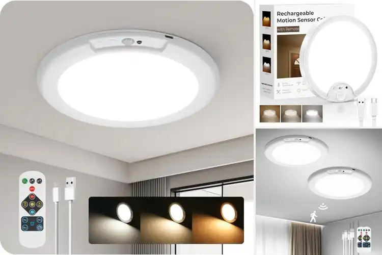Detailed view of Best USB Rechargeable Motion Sensor Ceiling Light