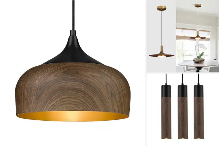 Detailed view of Best Walnut Pendant Lights