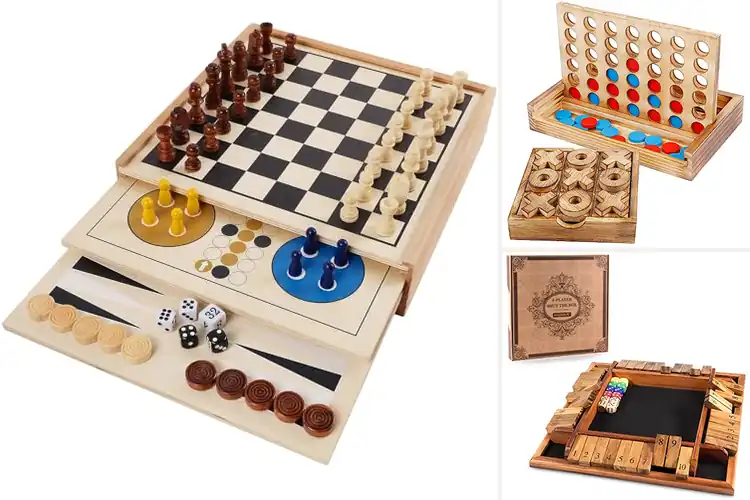 Detailed view of Best Wooden Board Games: Timeless Fun for Family Bonding
